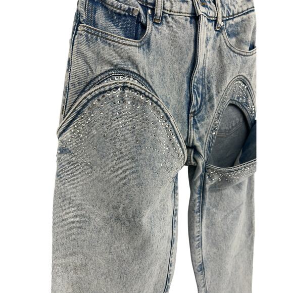 Y/PROJECT Cutout Rhinestone Skinny - Picture 5 of 16